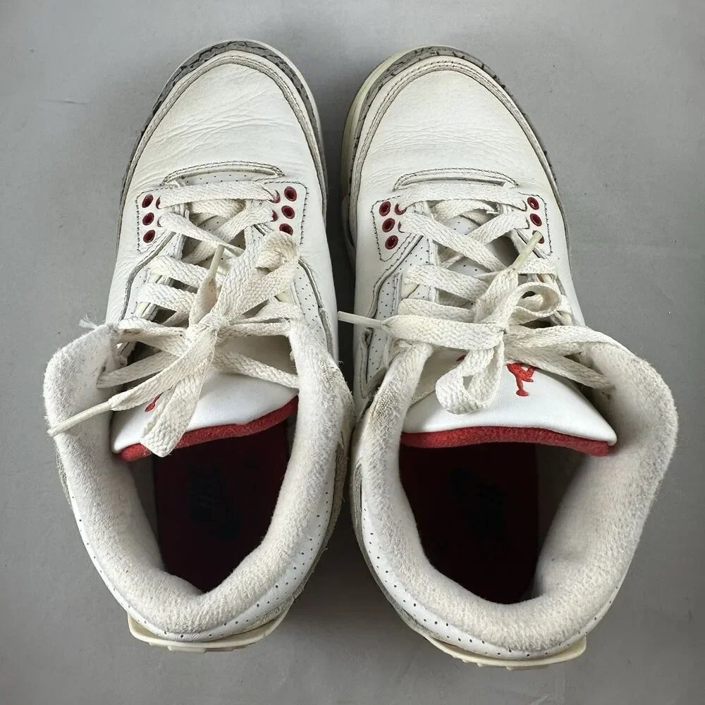 Nike Air Jordan 3 Retro Cement Boys Size 4.5Y Reimagined Sneakers DM0967-100